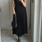 👗 Minimalistisches Monochromes Kleid mit Plissee für Damen(💥 50% Rabatt und kostenloser Versand )