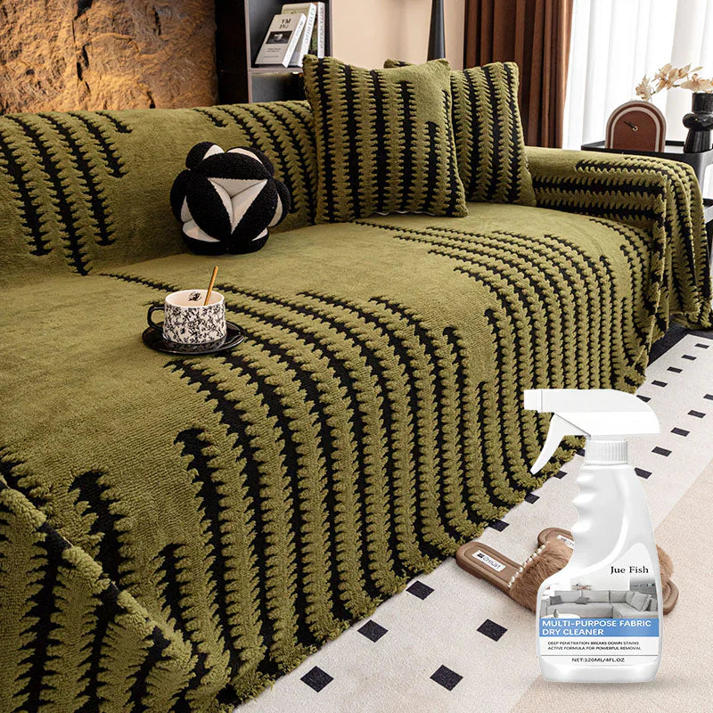 🛋️ 53% RABATT 2025! ✨ Plüsch Sofaüberwurf - Extra Dicke & Rutschfeste Decke mit Elastischen Kanten für Herbst und Winter 🍂❄️