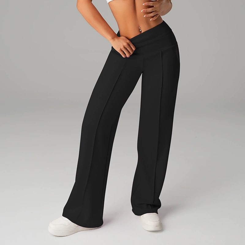 ⌛ Nur noch 3 Tage – 49% auf alles! ⏰ 50.000+ VERKAUFT!💕 Damen-Unifarbene Weite Straight-Leg-Hose