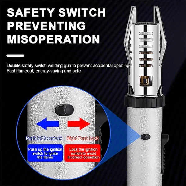 Outdoor Camping Multifunktioneller Windgeschützter Gerader Flamme Hochtemperaturbeständiger Schweißbrenner