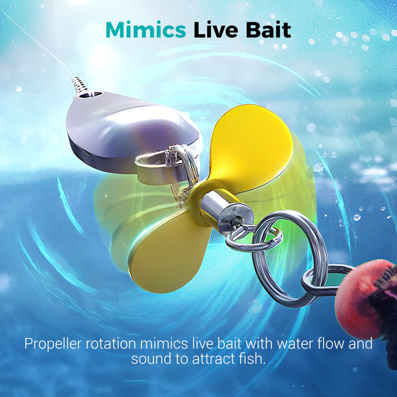 🎣Metalen propeller-viskunstaas voor het vangen van vis