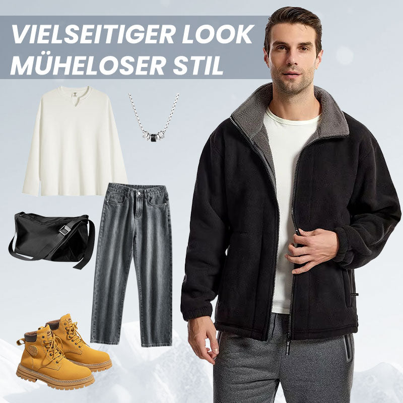 🔥Kostenloser Versand - Herrenjacke mit doppelseitigem Fleece (70% Rabatt)