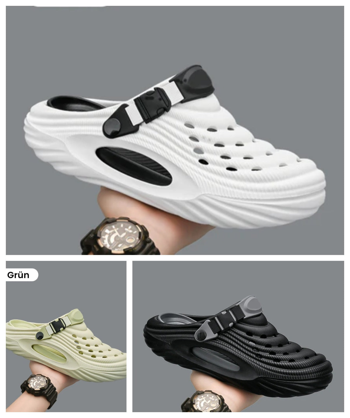 Atmungsaktive Slip-On-Sandalen für Herren👣Zwei Arten, ein Paar Schuhe zu tragen👣