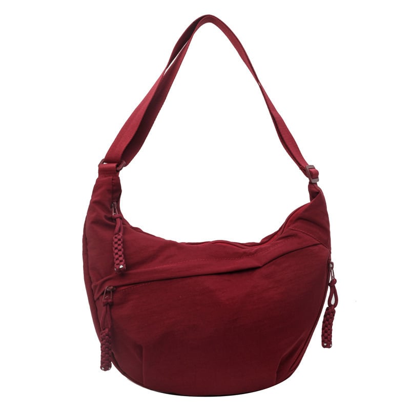 🎉Heiße Verkäufe - 50% OFF😍Designer Direktverkauf👜Damen Mode einfarbig Nylon Crossbody Hobo Tasche