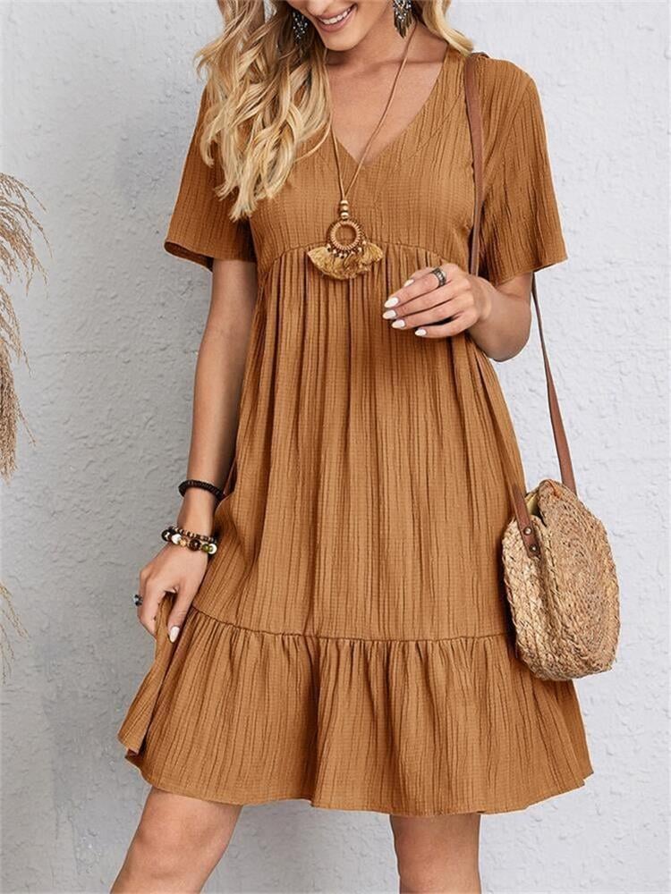 🎁Ostern Heißer Verkauf 50% Rabatt💥Kleid mit lockerer Taillenschnürung