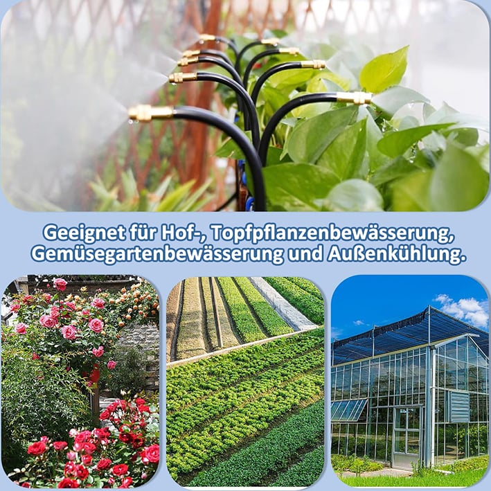 🔥Letzter Tag 49 % Rabatt🔥360° Gebogenes Garten-Automatik-Bewässerungssystem✨