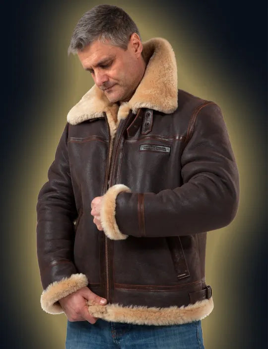 🥰Saisonale Sonderangebote🥰 Fliegerjacke, schwere Ausführung🔥Kostenloser Versand