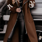 Women's Hooded Long Sleeve Knitted Sleeves Patchwork Casual Jacket