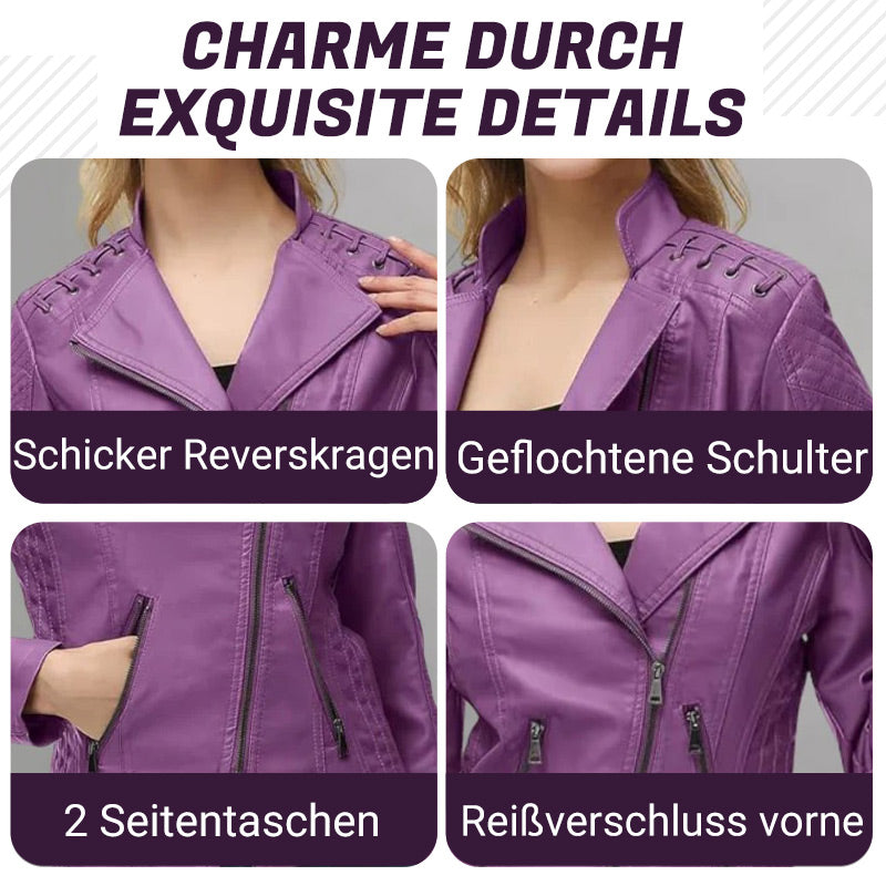 ✨Trendige Damen-PU-Lederjacke✨kostenlose Lieferung