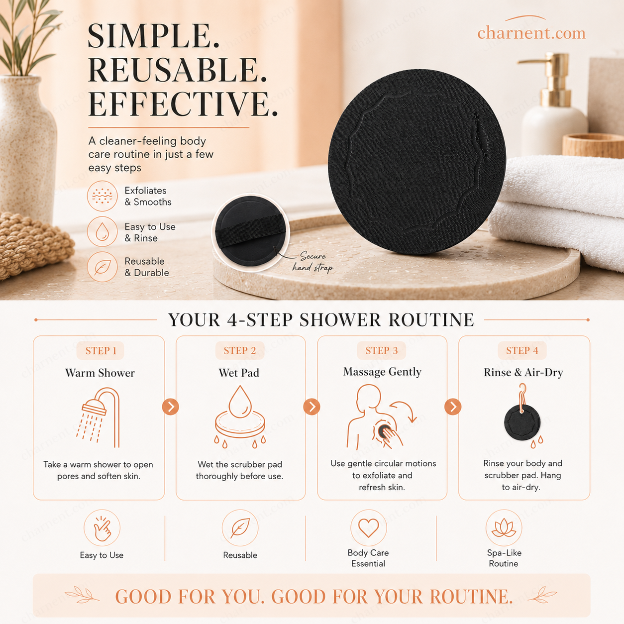 🧖‍♀️ KAUFE 1, ERHALTE 1 GRATIS! 🚿 Wiederverwendbare Peeling-Pads – Sanft & gründlich – Ideal für glatte, frische Haut – waschbar, langlebig & umweltfreundlich ✨🌿🛁
