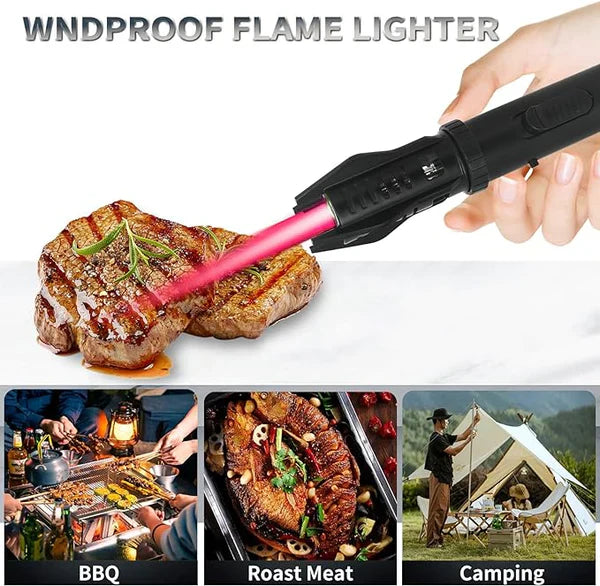 Outdoor Camping Multifunktioneller Windgeschützter Gerader Flamme Hochtemperaturbeständiger Schweißbrenner