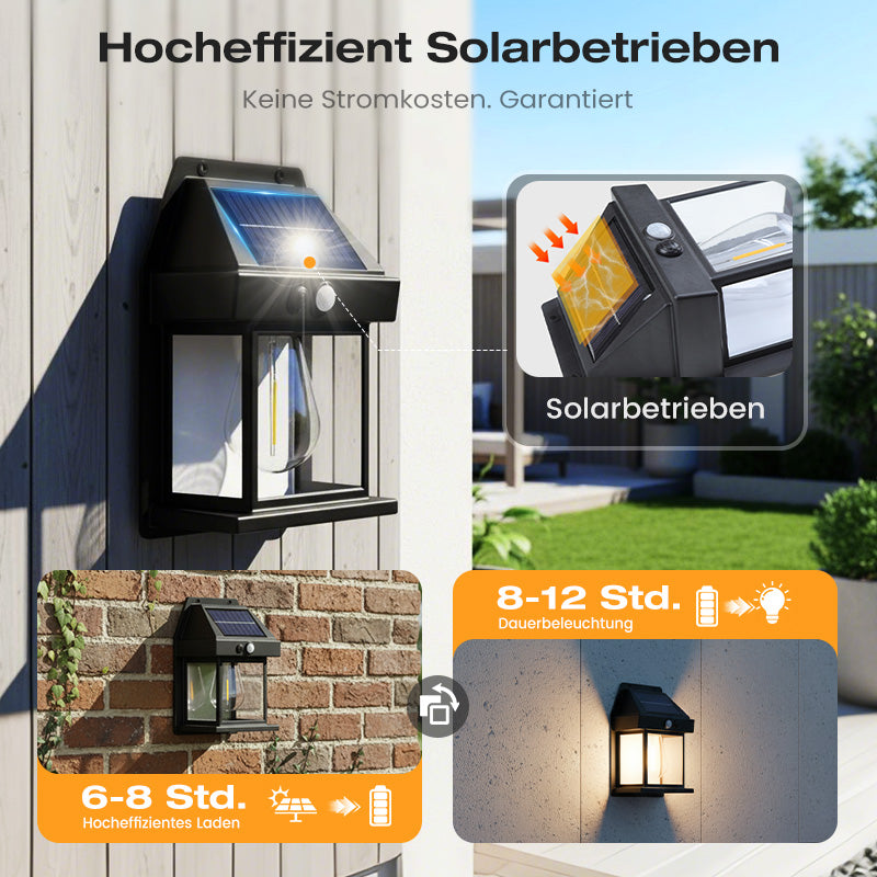 🎁Kaufen Sie 2 Erhalten Sie 1 Gratis⏳Bewegungssensor Solar-Wolfram-Wandleucht