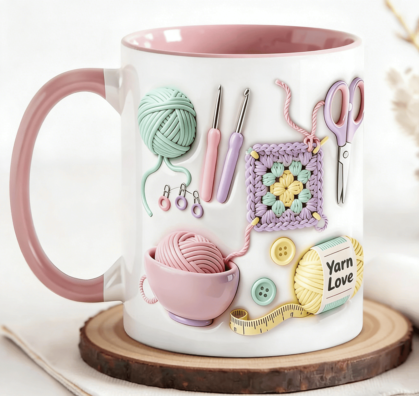 💥LETZTER TAG DES SALE – 50 % RABATT!!🏆Blitz-Sale⚡ Über 50.000 verkaufte Exemplare! Fast ausverkauft💥„Yarn Love“-Tasse, das perfekte Geschenk für Handarbeitsbegeisterte und kreative Köpf