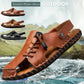 Genuine Leather Style Beach Shoes Men Summer Leisure Sandals