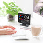 🔥bestes Geschenk-45% Rabatt🔥Digitaler LED-Temperatur- und Luftfeuchtigkeitsmonitor, Wettervorhersage, LED-Tischwecker