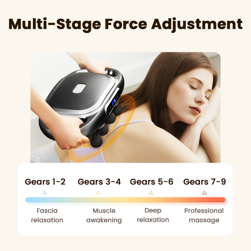 🔥🎁 Neu eingetroffen – 50 % reduziert: Multifunktionales, automatisches 12-Kopf-Muskelmassagegerät