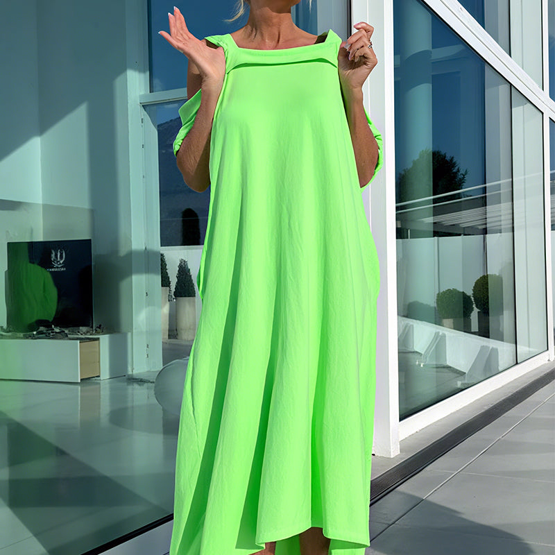 💞Lässiges Maxikleid mit offenen Schultern für Damen