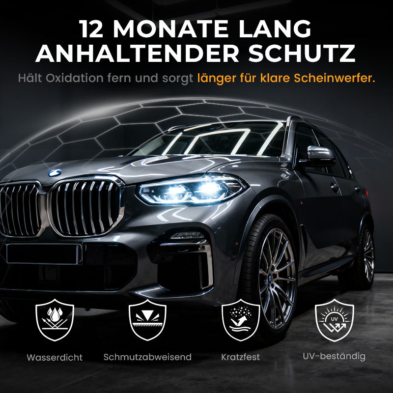 🔥Begrenztes Angebot - 180ml Professioneller Autoscheinwerfer-Restaurator mit Schwamm (50% RABATT)