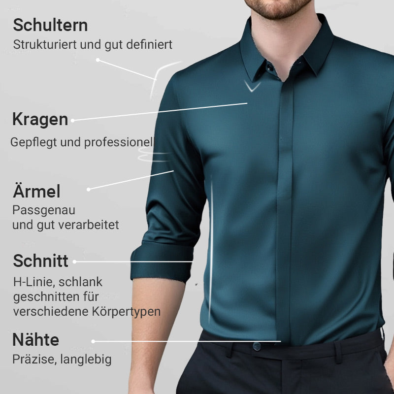 ✈️ Kostenloser Versand bei 2 Einkäufen ✈️😎Knitterfreies Stretchhemd für Herren💥Sichern Sie sich heute 50% Rabatt!💥