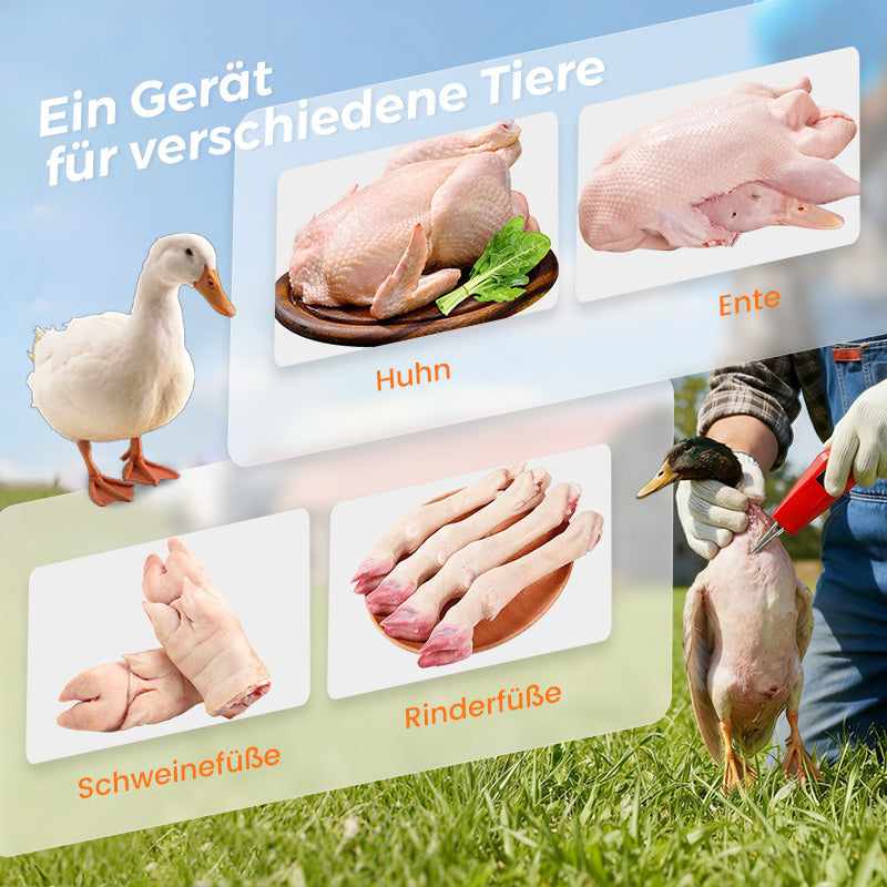 🦆🔥2026 SCHNÄPPCHEN 🔥🐓Elektrische Geflügelrupfmaschine – Einfaches Rupfen, spart Zeit und Mühe!