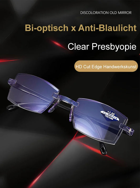 Sapphire High Hardness Anti-Blau Progressive Fern-und Nahbereich Dual-Use Lesebrille