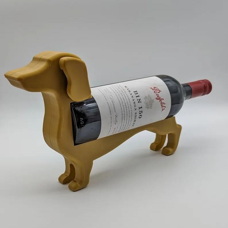 🍷dachshund Weinflaschenhalter