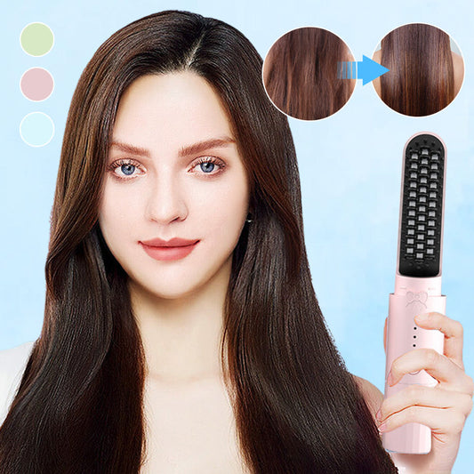 💖LIMITED SALE💖2-in-1 Wiederaufladbarer, langlebiger Glättungskamm