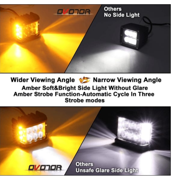 🎅50% RABATT✨ Doppelseitige LED-Warnleuchten für Autos – Zweifarbig, superhell und sicher (Universell für Autos, LKWs, Motorräder und mehr!)