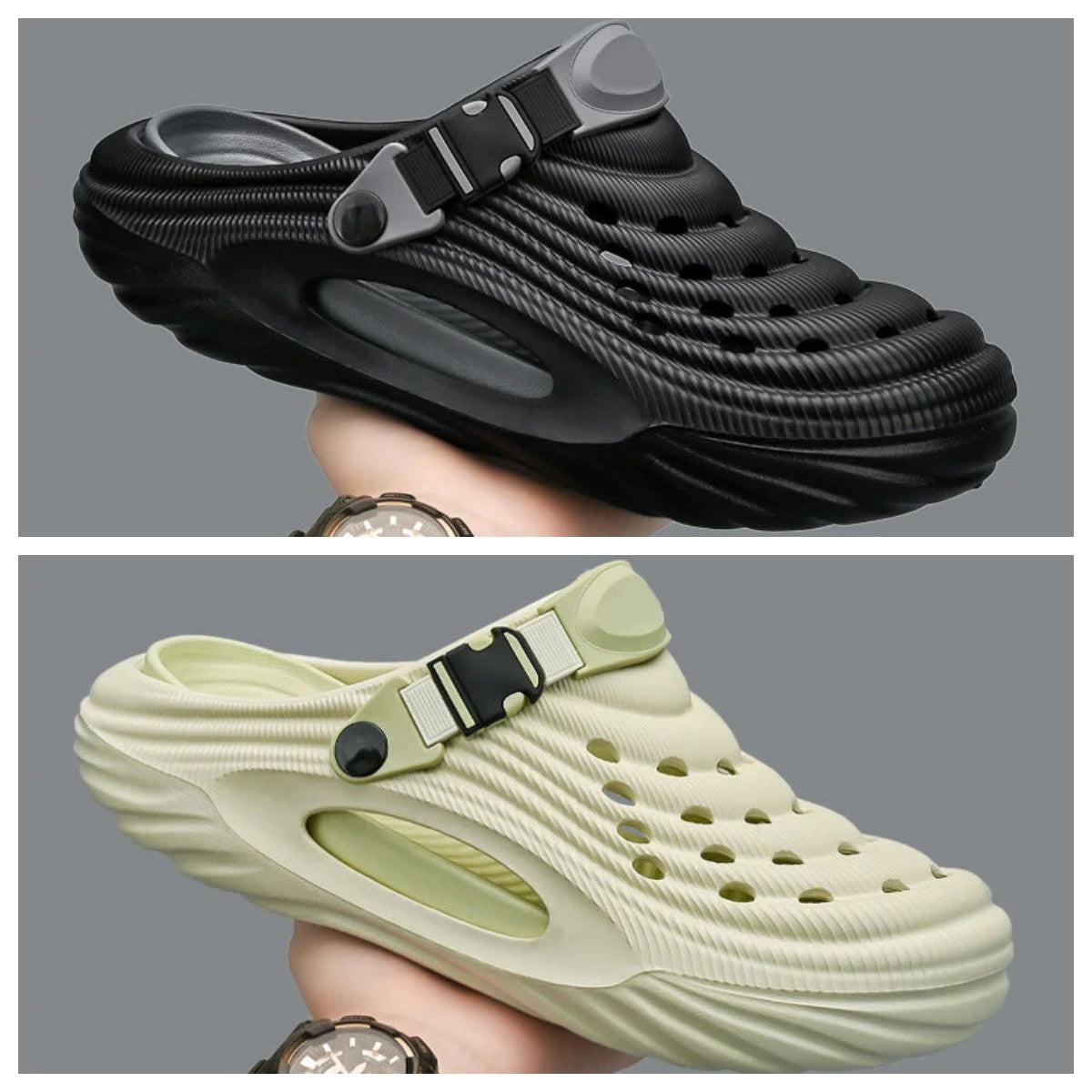 Atmungsaktive Slip-On-Sandalen für Herren👣Zwei Arten, ein Paar Schuhe zu tragen👣