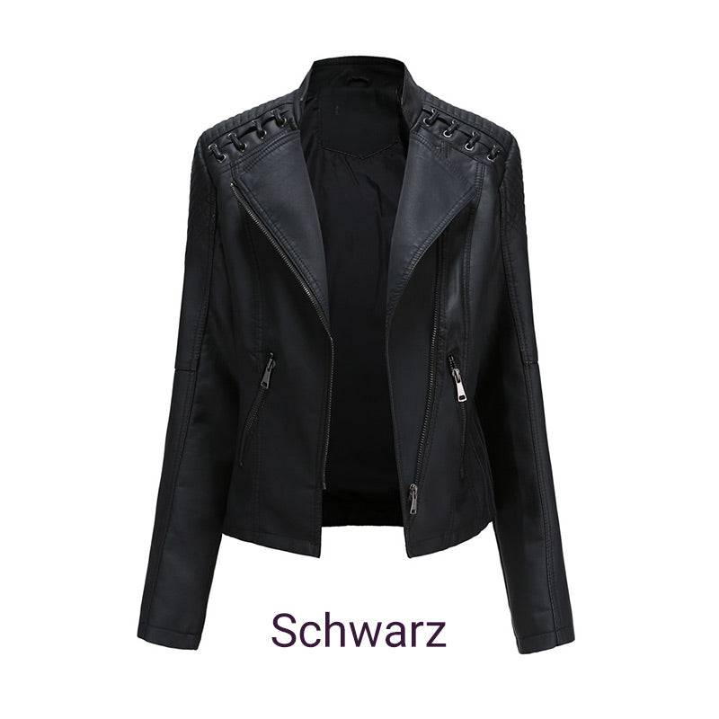 ✨Trendige Damen-PU-Lederjacke✨kostenlose Lieferung