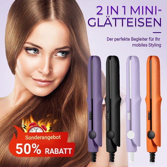 2-in-1-Mini-Lockenstab und Glätteisen (50 % RABATT)