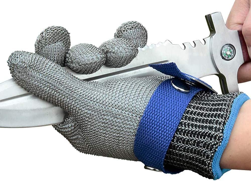 ⚒️Heißer Verkauf 40% Rabatt⏳Lebensmittelqualität Edelstahl Mesh Metall Handschuh