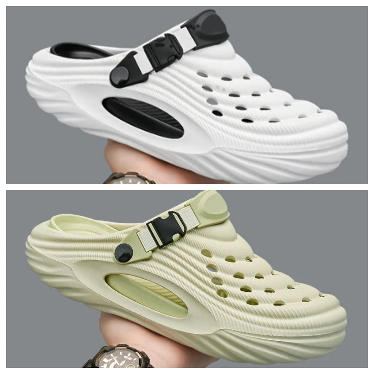 Atmungsaktive Slip-On-Sandalen für Herren👣Zwei Arten, ein Paar Schuhe zu tragen👣