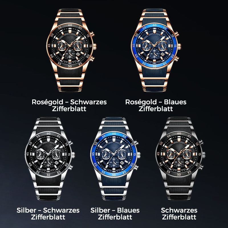 60% Rabatt🔥Hochwertige Business-Multifunktions-Quarz-Uhr für Herren
