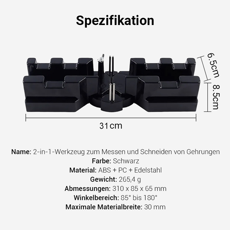 ⏳Begrenzte Zeit 60% Rabatt💥2-in-1 Mess- und Gehrungssägen Werkzeug