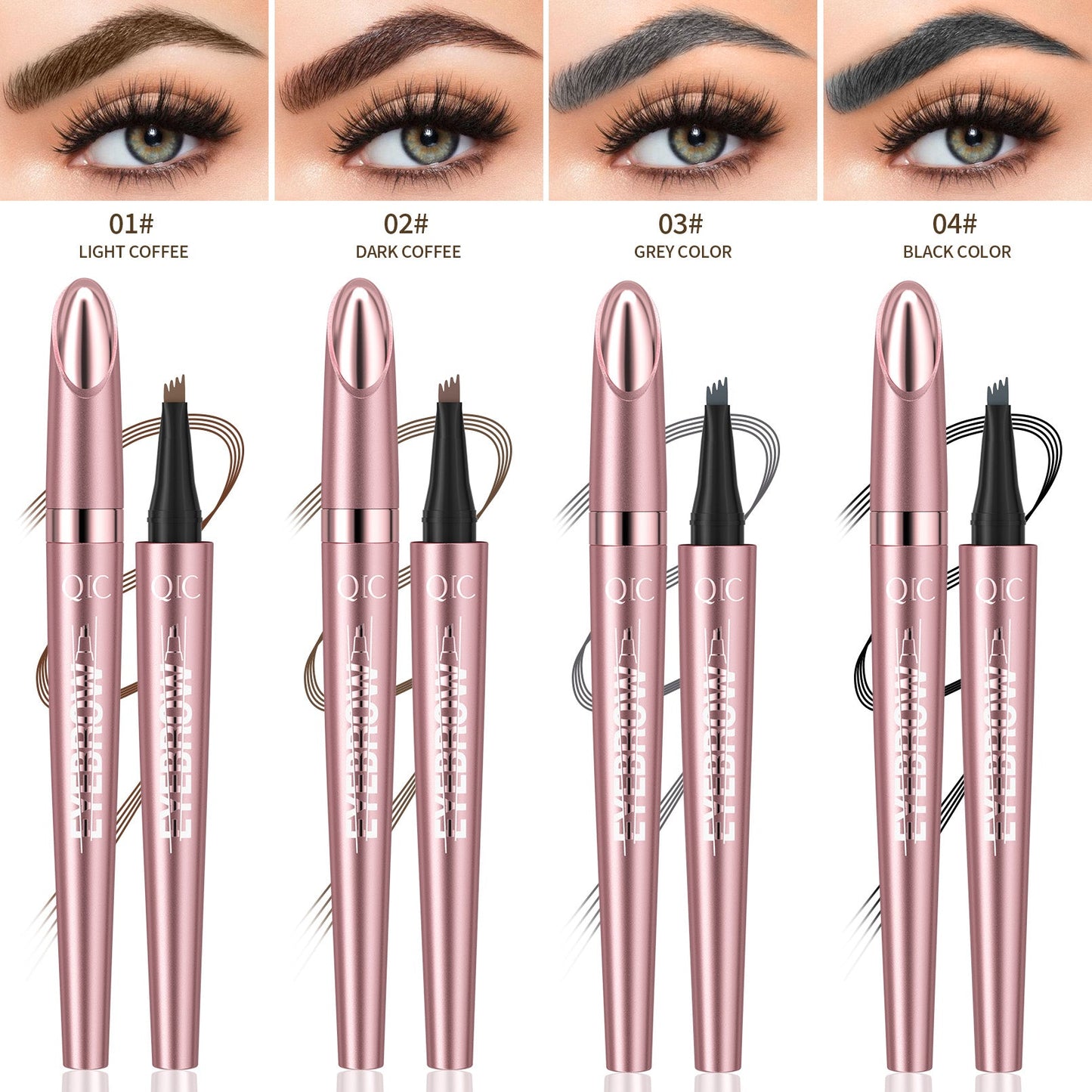✏️ KAUFE 1, ERHALTE 1 GRATIS! ✨ 3D Microblading Augenbrauenstift – 4-Krallen-Spitze, Wasserfest & Natürlicher Haareffekt 🖌️