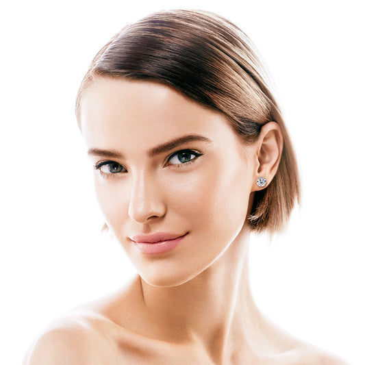 💎💎Atemberaubende klassische Diamantohrstecker mit sechs Krappen