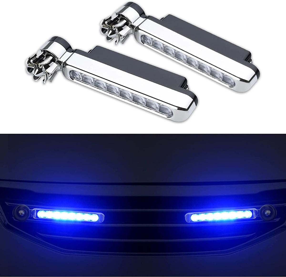 📢📢50% RABATT !!⏰Windkraft LED-Tagfahrlicht für Autos (2 Stück) – Kabellose Zusatzleuchten