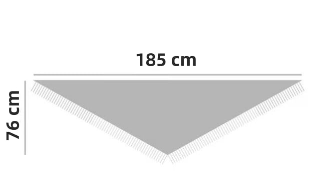 ☁️LETZTER TAG VERKAUF 49% RABATT💕Damenschal aus Wollmischung in Volltonfarbe