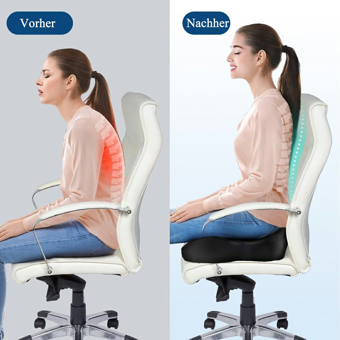 ✨LETZTER TAG VERKAUF 50% RABATT✨Ergonomisches Sitzkissen aus Memory-Schaumstoff