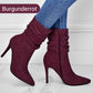 👠Spitze Stiefeletten mit Absatz