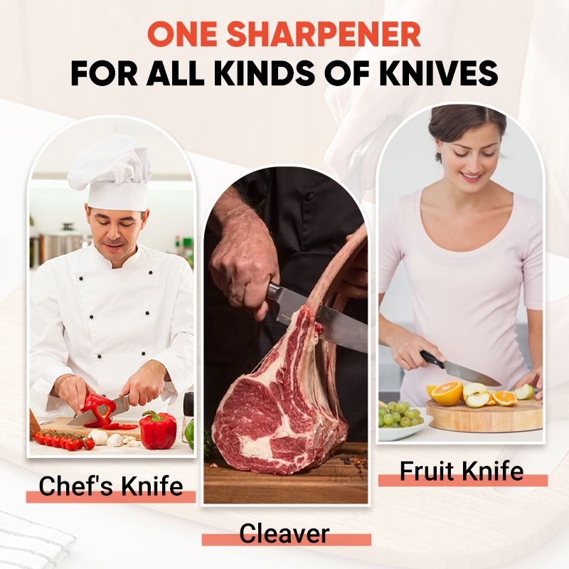 📢⏰ 50% RABATT! 🔪 Mini-Messerschärfer mit Saugnapf – 2 Schleifstufen, für alle Messer, 10 Sekunden 🧲✨