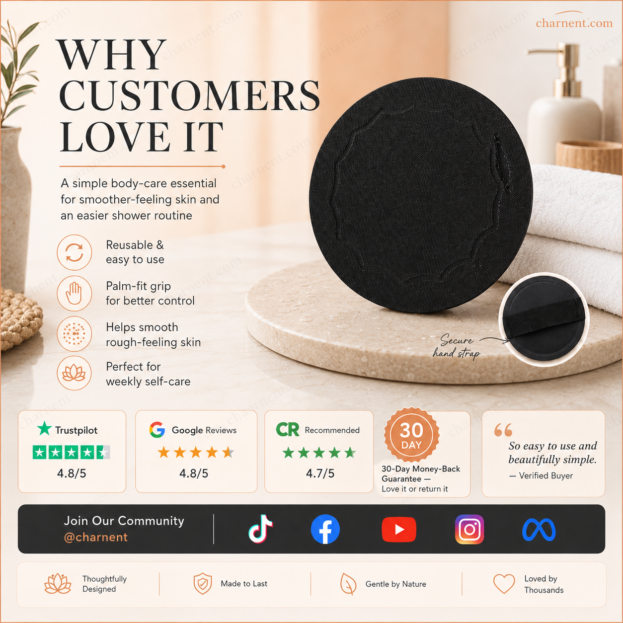 🧖‍♀️ KAUFE 1, ERHALTE 1 GRATIS! 🚿 Wiederverwendbare Peeling-Pads – Sanft & gründlich – Ideal für glatte, frische Haut – waschbar, langlebig & umweltfreundlich ✨🌿🛁
