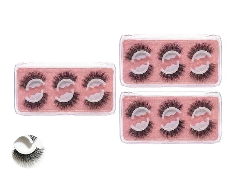 🥳 50 % RABATT! 👁️✨ Wiederverwendbare selbstklebende Wimpern. Kein Kleber erforderlich, einfach aufdrücken. Mehrfach nutzbar & leicht abzunehmen 💕🌸
