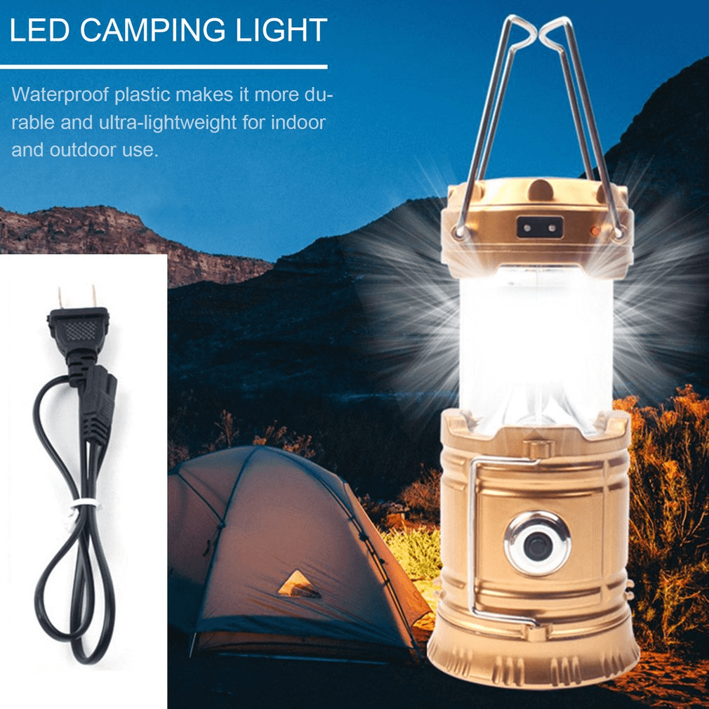 Solar-Campinglicht mit Ventilator