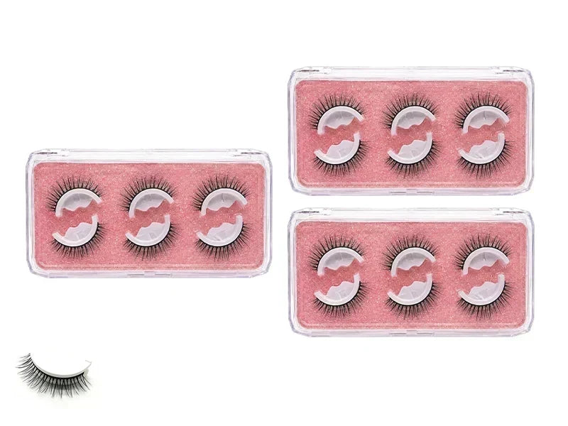 🥳 50 % RABATT! 👁️✨ Wiederverwendbare selbstklebende Wimpern. Kein Kleber erforderlich, einfach aufdrücken. Mehrfach nutzbar & leicht abzunehmen 💕🌸
