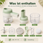 🥕🍳4-in-1-Set aus manuellem und elektrischem Gemüseschneider – Multifunktionale Akku-Küchenmaschine
