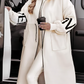 Women's Hooded Long Sleeve Knitted Sleeves Patchwork Casual Jacket