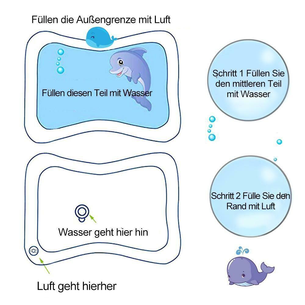 🔥🔥Aufblasbare Wassermatte für Babys