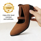 🔥Hot Sale🔥Elegante solide Farbe Elastische Riemen Niedrige Keilschuhe